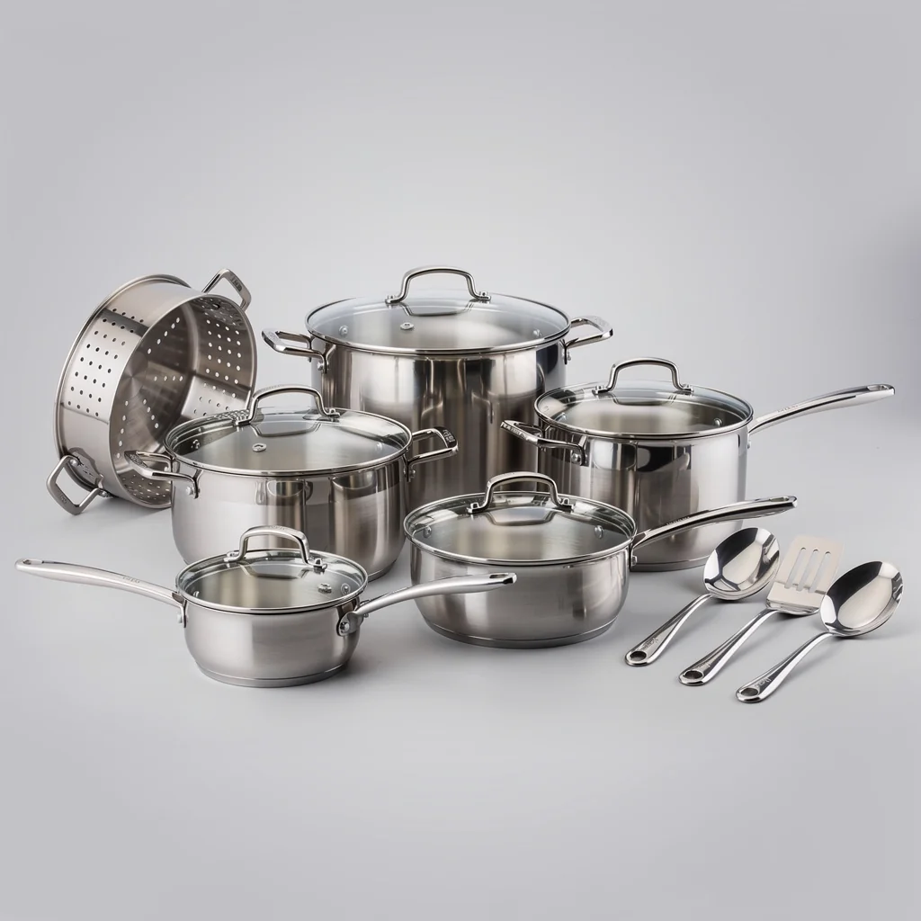 Copper Tri-Ply Cookware Set, 10-Piece