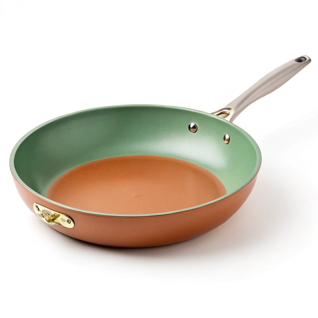 Hand-Hammered Copper Sauté Pan, 12 in