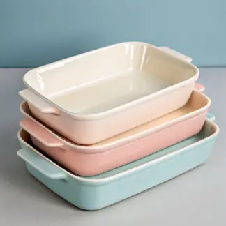 Stoneware Baking & Roasting Set, 3-Piece
