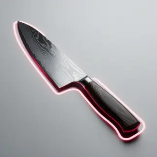 Damascus Santoku Knife, 7 in