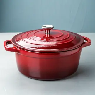 Signature Enameled Cast Iron Dutch Oven, 5.5 qt