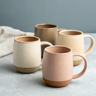 Stoneware Mug Set, 4-Piece